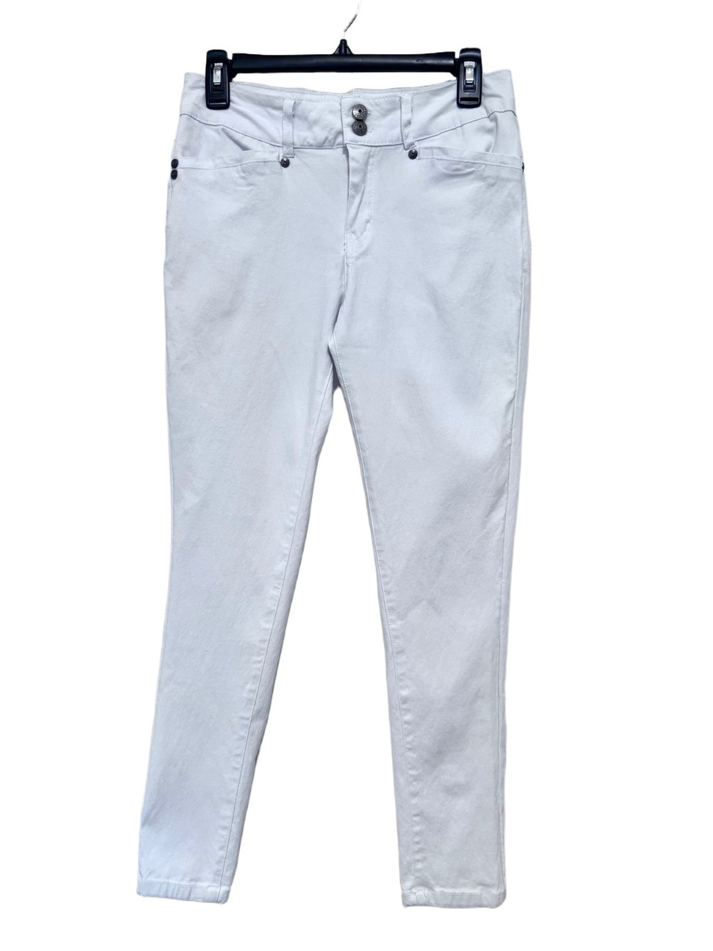 Sabrina Lauren New York Womens 10 White Perfect Fit Soft Stretch Skinny Jean